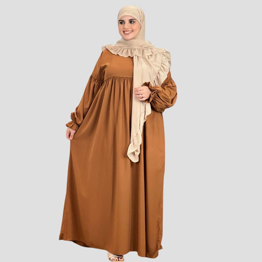Abaya Shams élégante avec foulard assorti